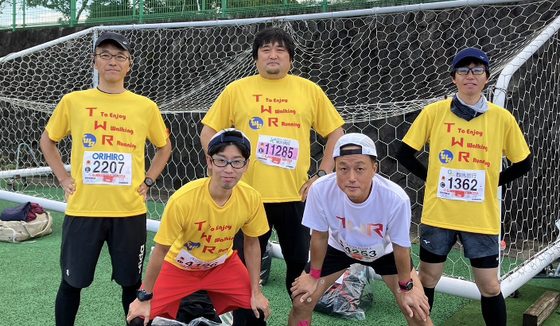 マラソン大会に参加した社員